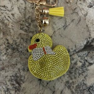 bundle FOR PATTI Yellow Duck Keychain with Rhinestones